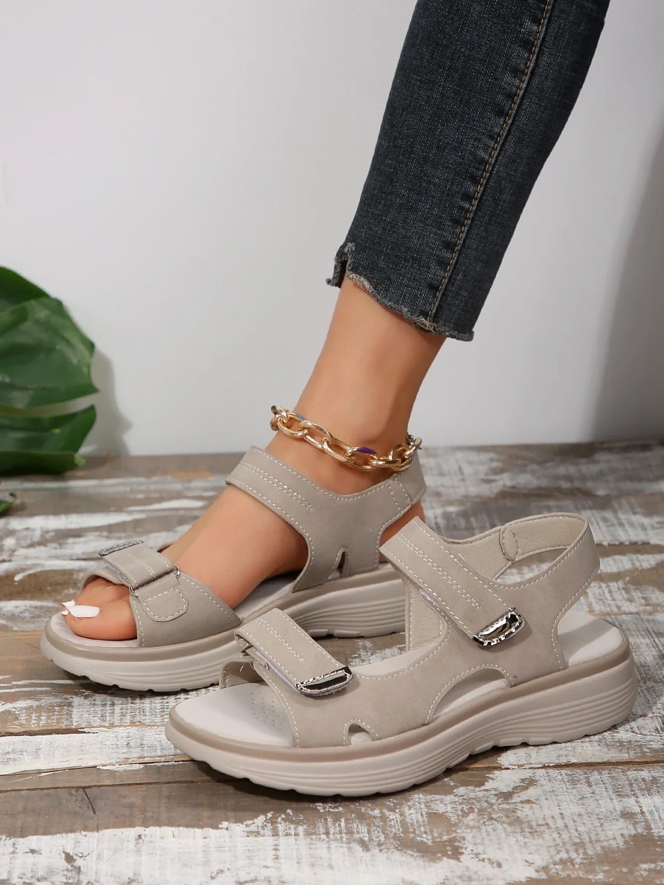 JAYHW Wedges Atmungsaktiv - Damen Rutschfest Keil 1-3cm