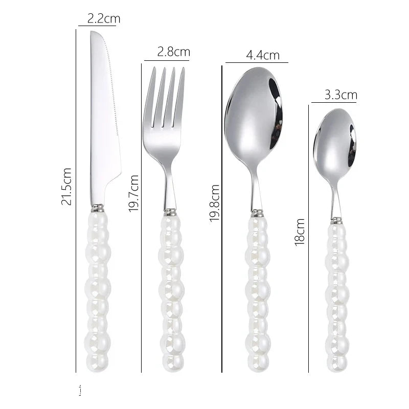 Choice Perlengriff Besteckset - 4 Teile 18/10 20 cm