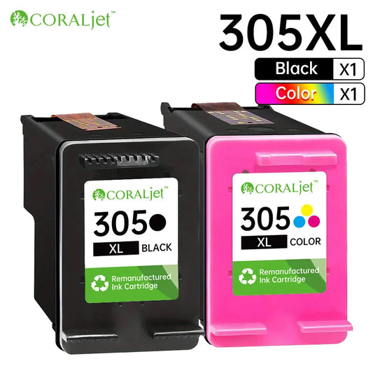 Coraljet 305XL Kompatibel Schwarz - XL Kapazität Für HP