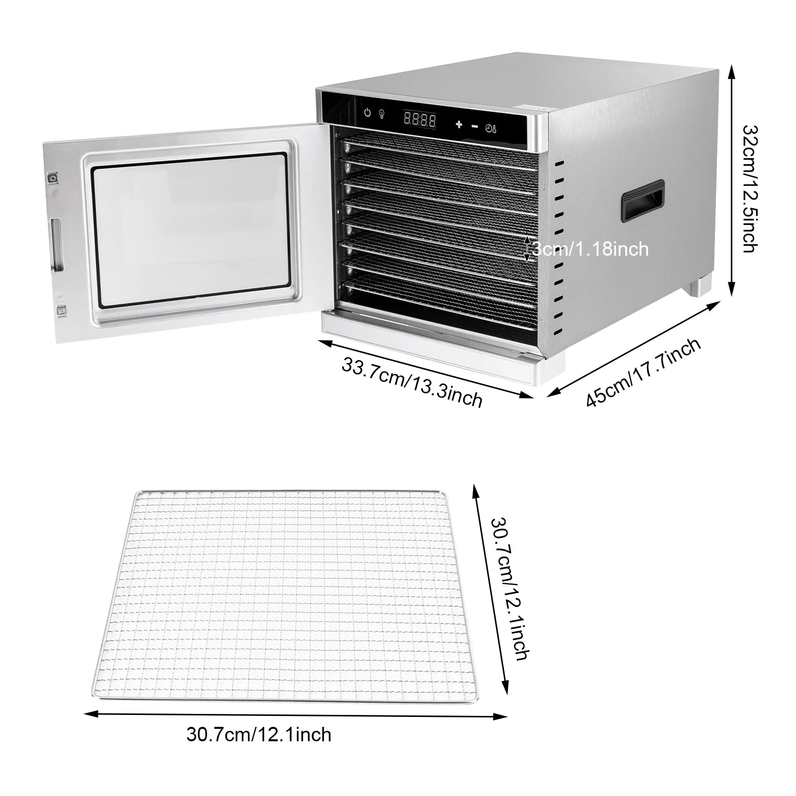 FD-08DGP-L Temperaturregelung Trockner - Leistung 700W Spannung 220V by Golden Bridge Store