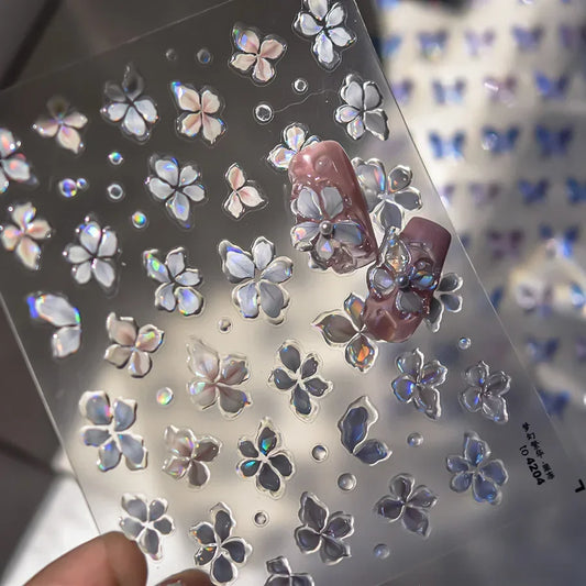 3D Fashion Jelly Nagelsticker Selbstklebend - 1 Stk Sticker