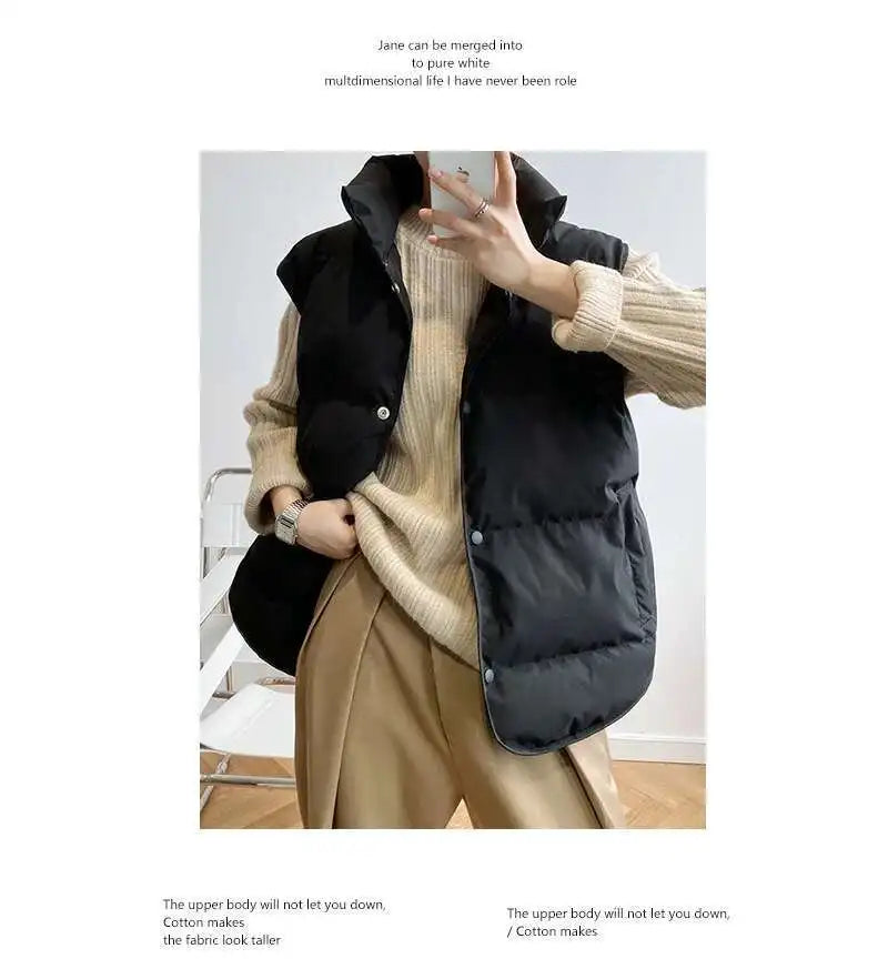 Sheng palae Mode Baumwolle Weste - Ärmellos M Baumwolle