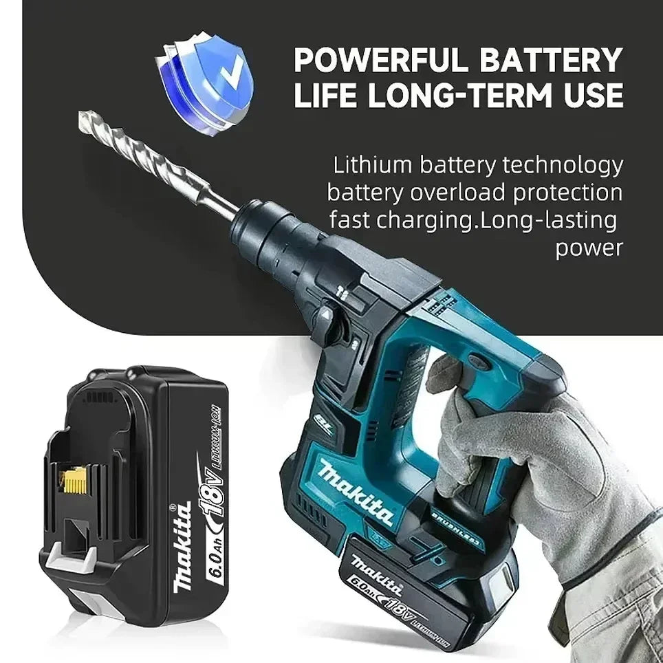 Makita L 18V Li-Ion Akku Schnellladung - 6.0Ah LED BL1860