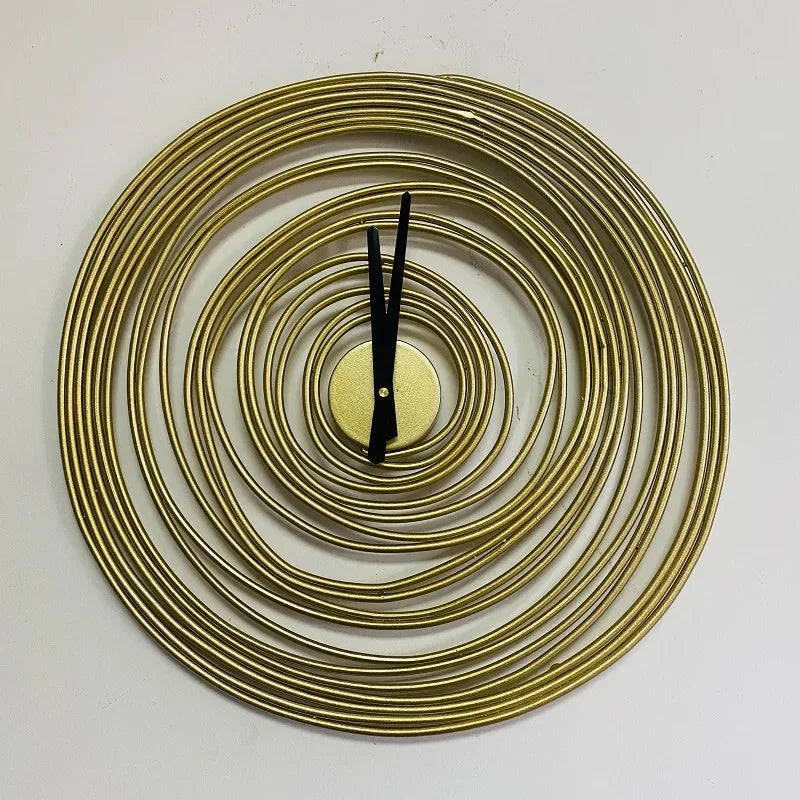 Fashion Creative Round Wall Clock Home Decoration for Bedroom Living Room Super Silent Design Metal Wall Hanging Clocks Watch