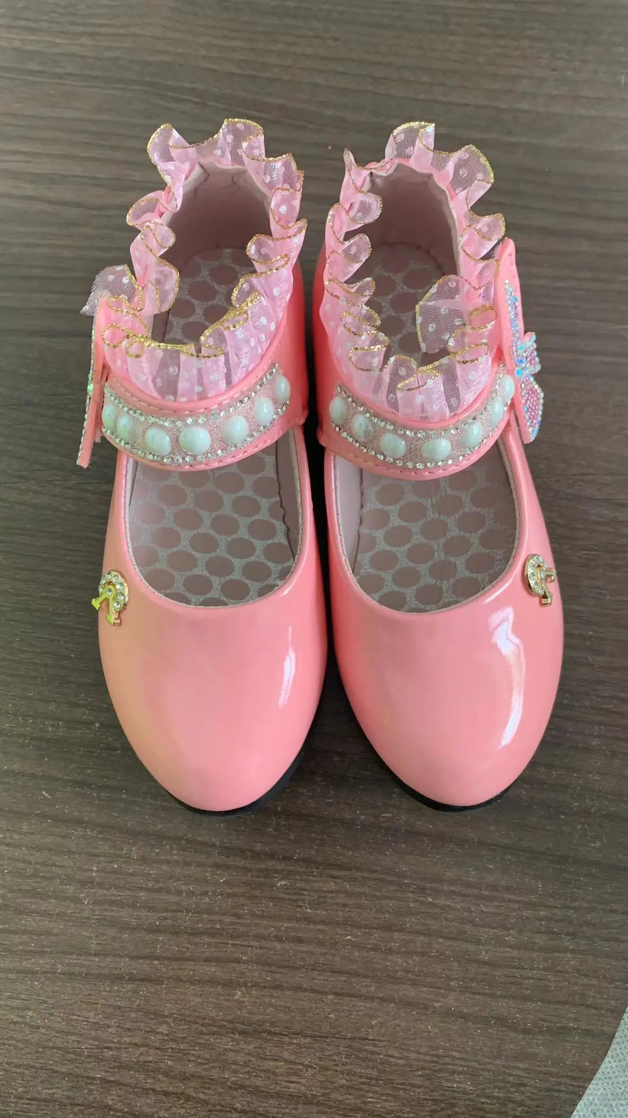 Mädchen Prinzessin Schuhe 2025 - Frühling Mode Lackleder Hochzeitsschuhe - Weiße Mary Janes Tanzschuhe Fee Dame
