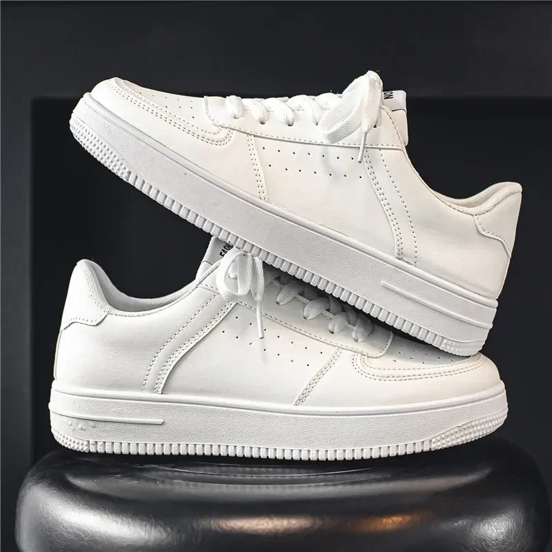 NKLSA Sneaker Atmungsaktiv - Dicke Sohle Weiß Größe