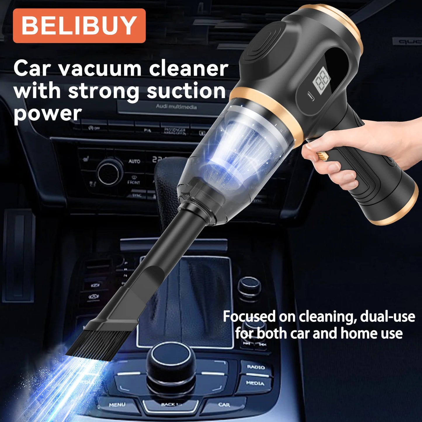 BELIBUY home appliance car vacuum cleaner high power strong suction carpet cleaner machine Portable vacuum cleaner