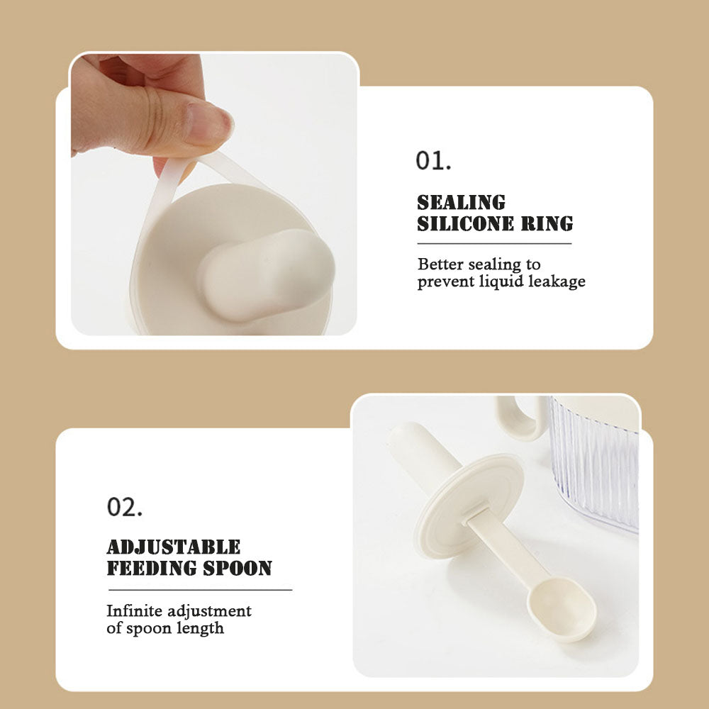 Aihogard SpiceJar Teleskoplöffel - 200ml Plastik Kompakt