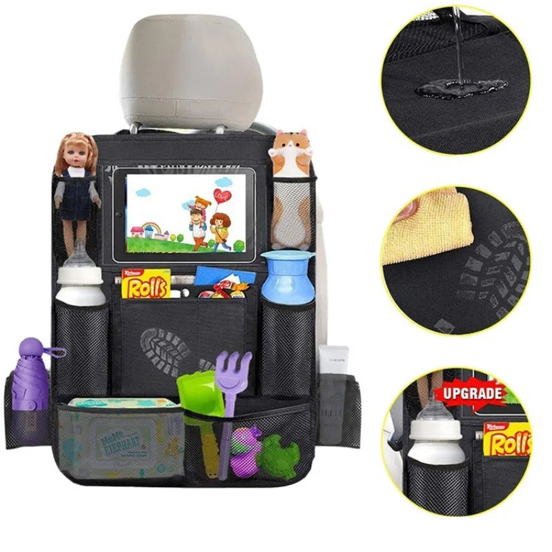 Reise-Organizer 2025: Car-Seat-Back Multi-Functional - Touch Screen Travel Collection