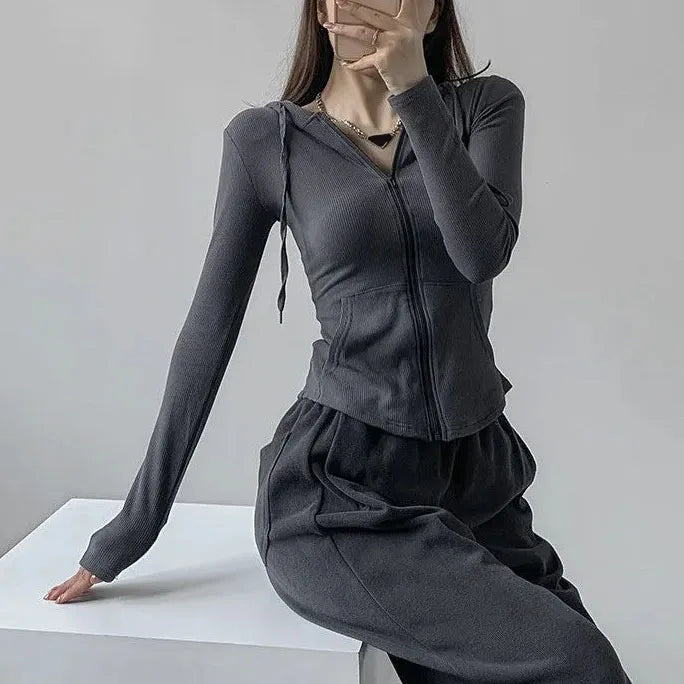 Rimocy Street Style Hoodie Reißverschluss - Kurz 4-16Zoll
