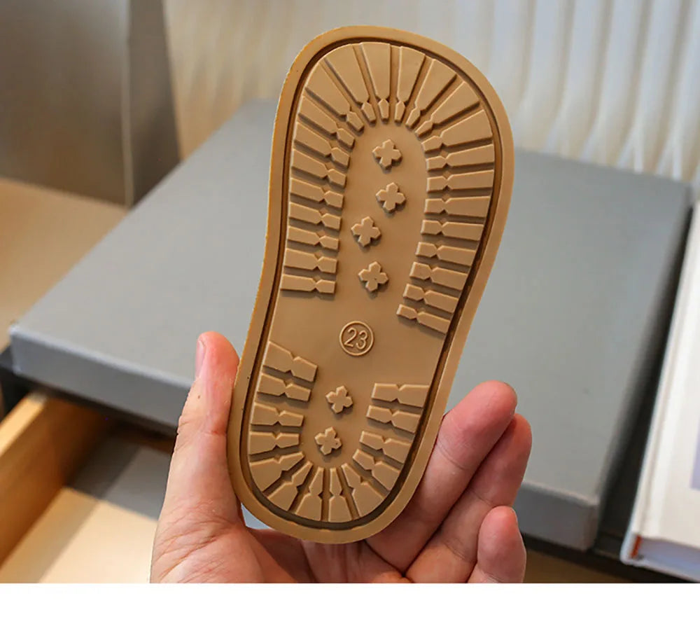 Winter Schneeschuhe für kleine Mädchen Trend Mode niedlichen karierten Mädchen Schneeschuhe Kunst pelz Baumwolle Schuhe Plüsch Mode Stiefel