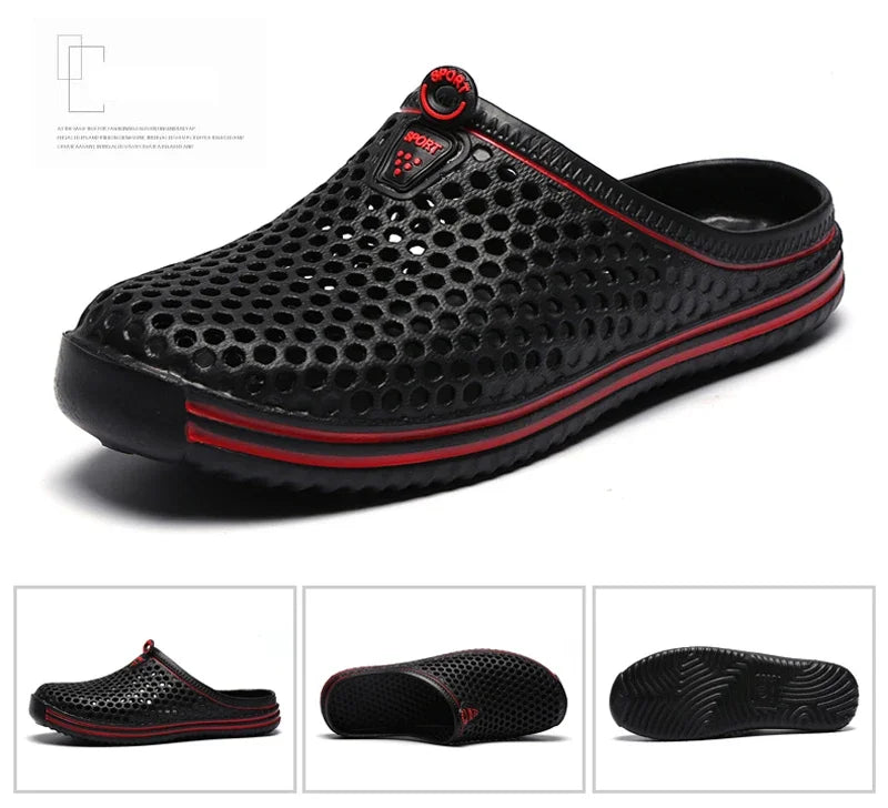 Herren-Pool-Sandalen 2025: Sonkpuel Komfortable Männer Pool Sandalen Sommer Outdoor Strand Schuhe Männer Slip on Garten Clogs Lässige Wasser Dusch Hausschuhe Unisex Zapatos Kollektion