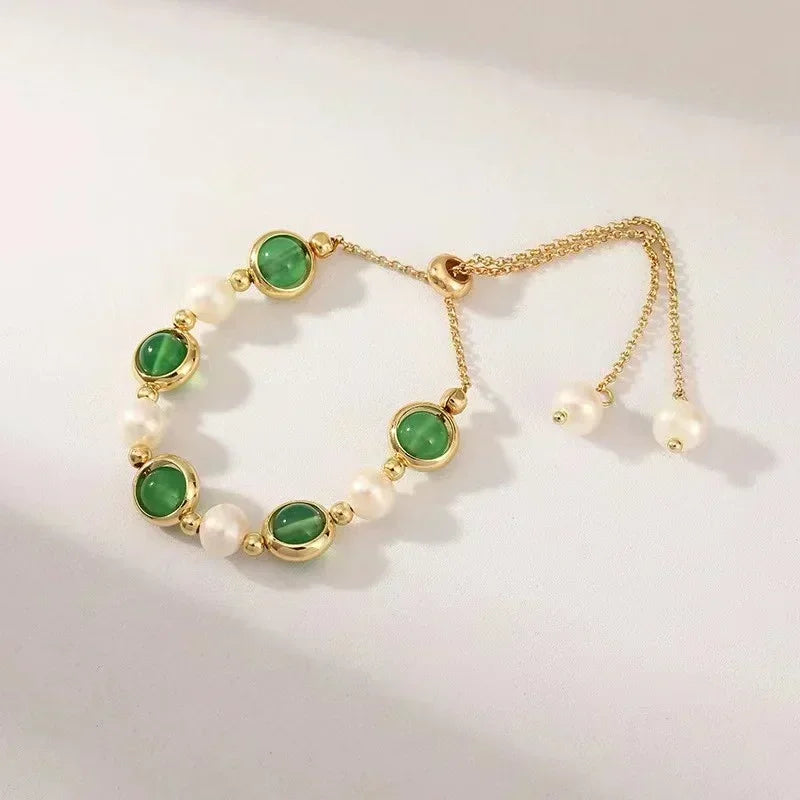 Damen-Armband-Set 2025: 4-teilig Schlangen-Design Grün - Fashion Jewelry Collection