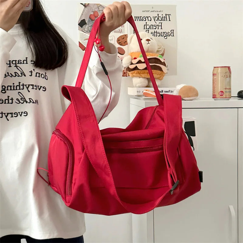 Large Crossbody Travel Tote Bags for Women 2024 Canvas Shoulder Messenger Bag Sports Yoga Satchels Fashion Woman Handbag