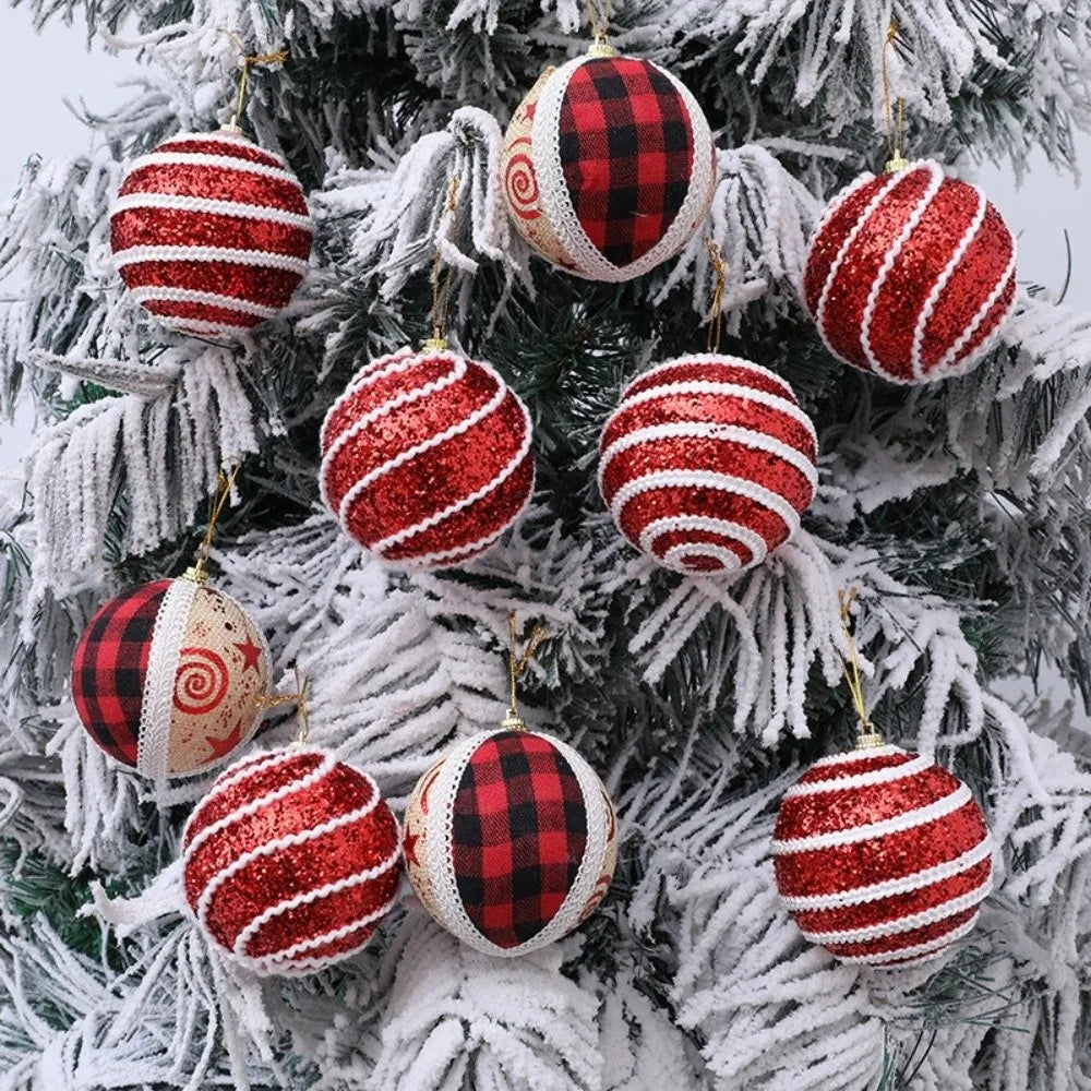 KugelGlanz Schaumstoffkugeln Glitzer - 2er Set, Durchmesser 8 cm