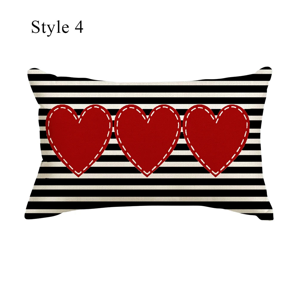 Merry Christmas Decorative Pillow Cover 30x50cm Linen Throw Pillowcase Christmas Cushion Cover Pillowslip For Sofa Home Decor