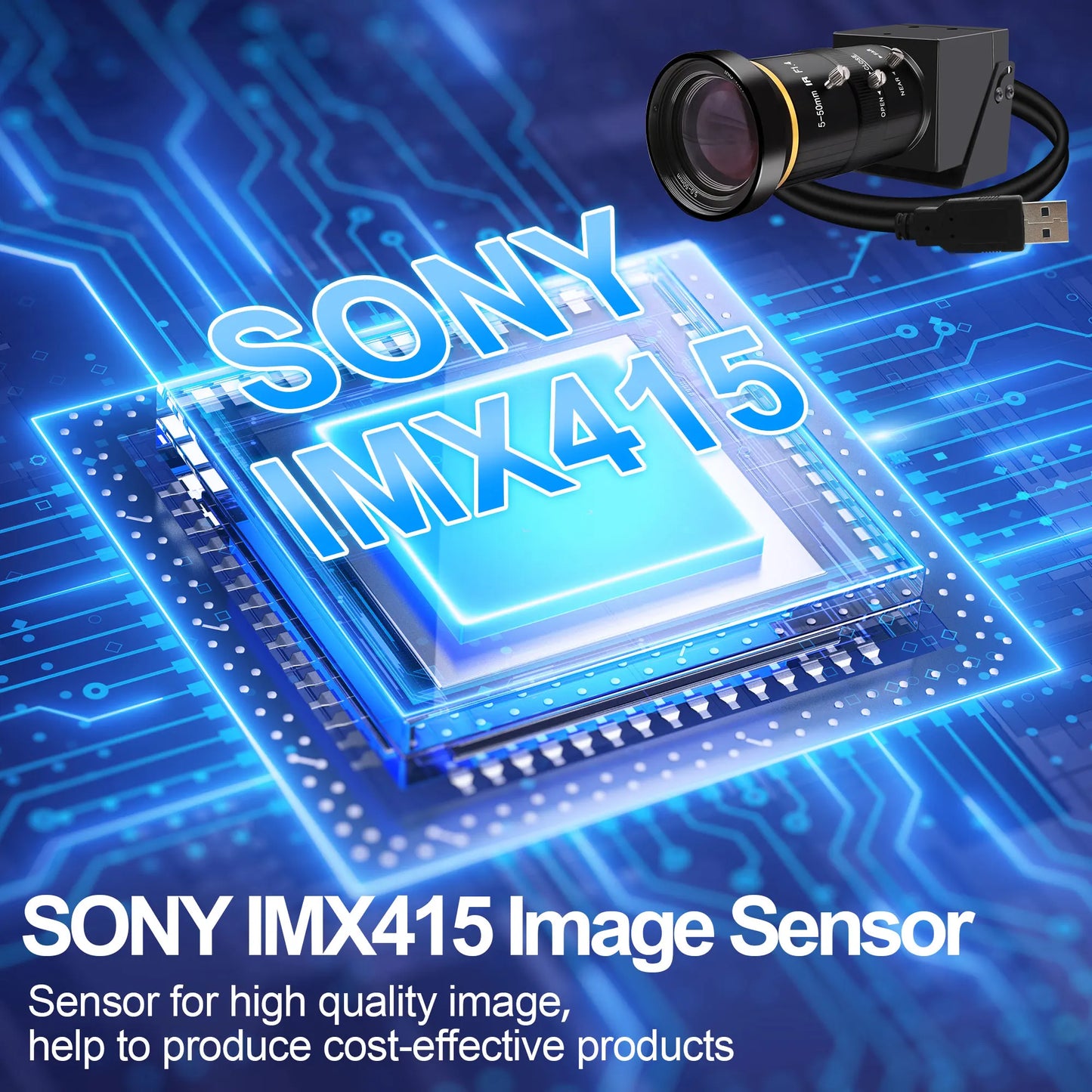 ELP ELP-USB4KCAM30H 4K60FPS Webcam - USB3.0 HDMI 1/2.8"