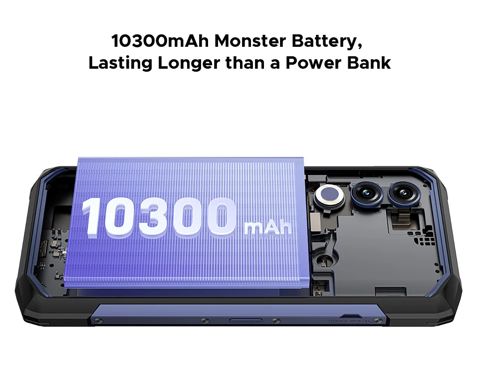 DOOGEE Blade20 Robustes Gemini AI Smartphone - 10300mAh 6,6 Zoll 18W