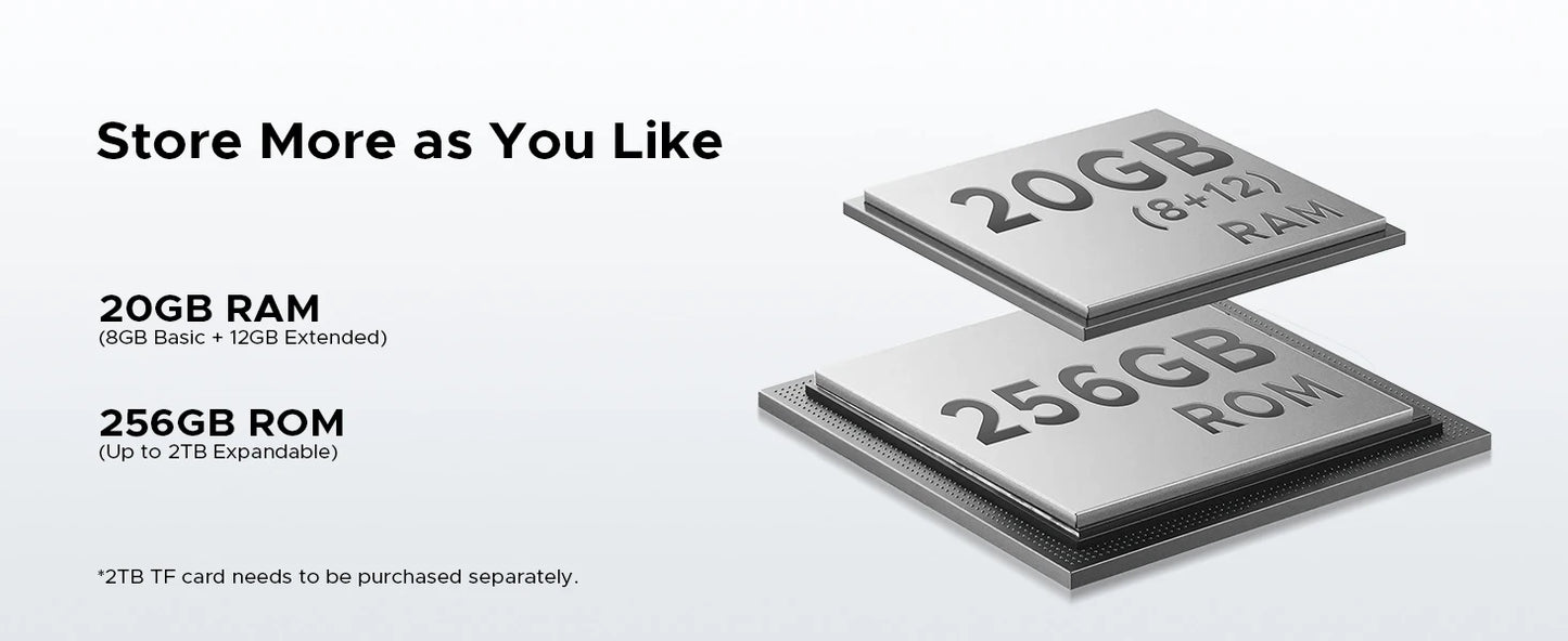 DOOGEE Blade GT Play Robustes 5G - 256 GB, 5800 mAh, 6,72 Zoll