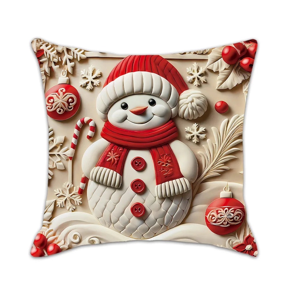 1pcs Christmas Pillow Cover Xmas Party Decoration 2025 Xmas Holiday Santa Claus Pillow Cover Navidad Natal New Year Gift 2026﻿﻿﻿