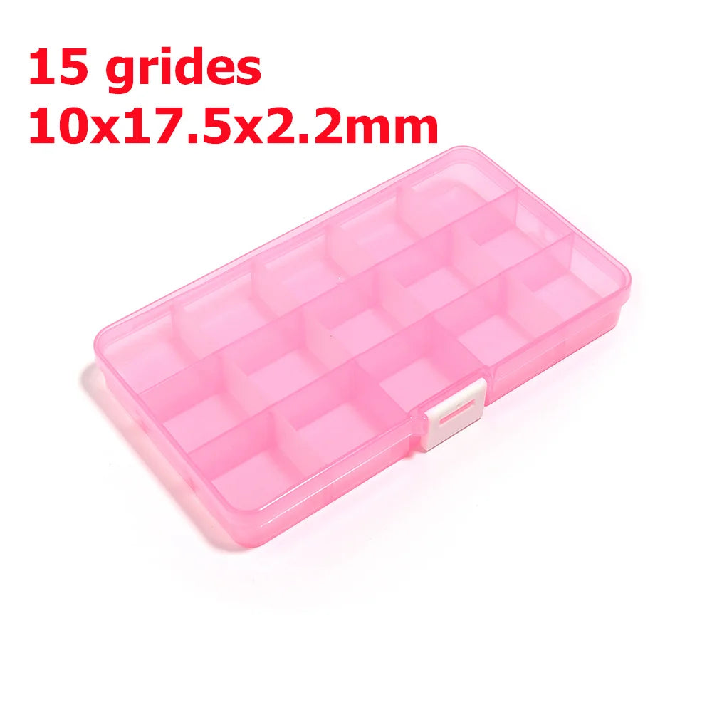 Plastik Schmuck Boxen Plastik Werkzeug Box Verstellbar Handwerk Organizer Lagerung Perlen Armband Schmuck Boxen Verpackung Großhandel