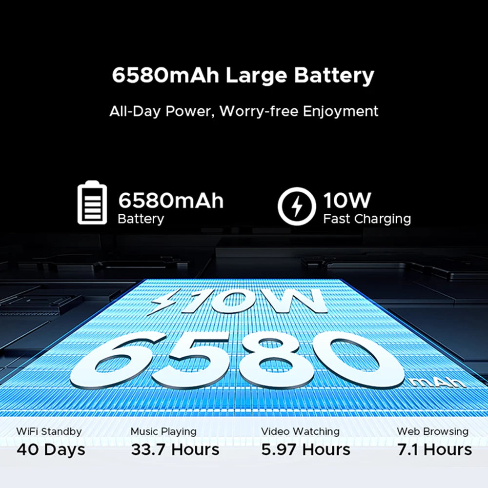 DOOGEE Tab A9 Tablet HD-Display - 12GB RAM 6580mAh 10,1 Zoll