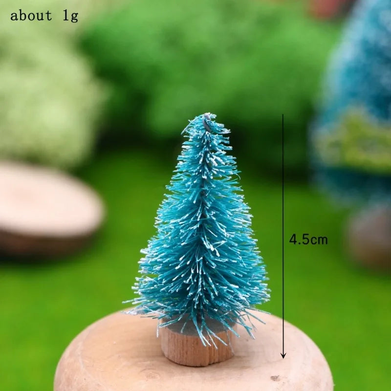 12Pcs Miniatur Weihnachtsbaum Resin Dekor - Größe Klein Stück 12