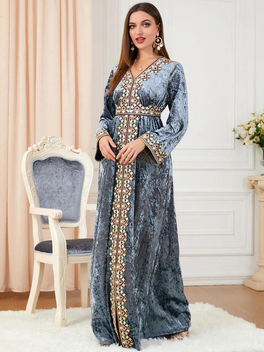 Elegant Dubai inspired dress for muslim women,Modest & stylish fashion