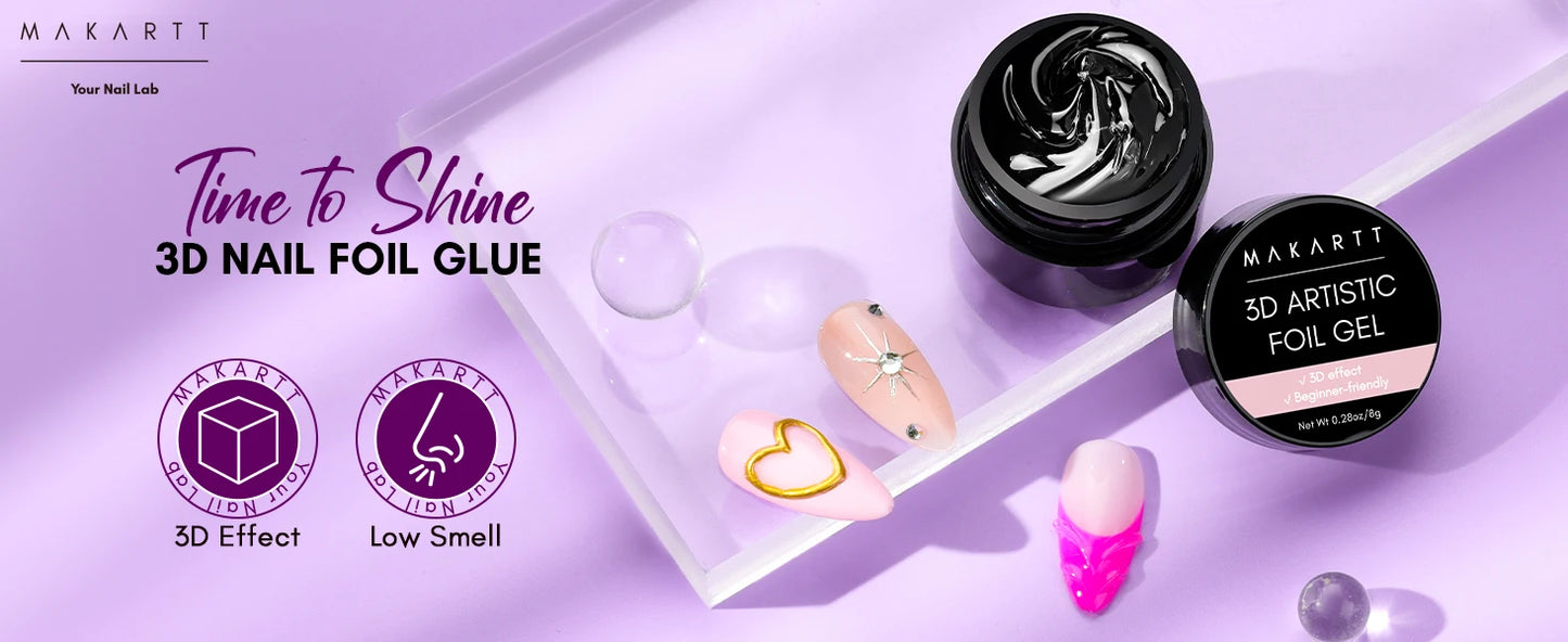 Nagel-Kleber 2025: Makartt-3D Foil-Glue 8ml - Transfer Gel Collection