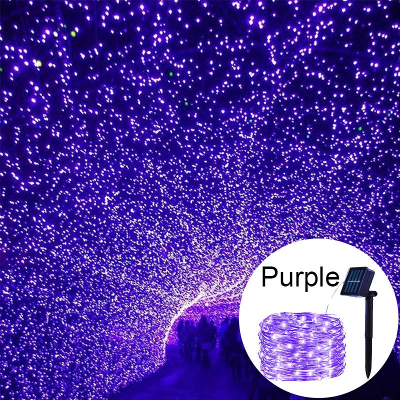 Lampki choinkowe Aiopp Copper Wire, zasilane energią słoneczną – 3 V, 249–2000 lm, 8 trybów