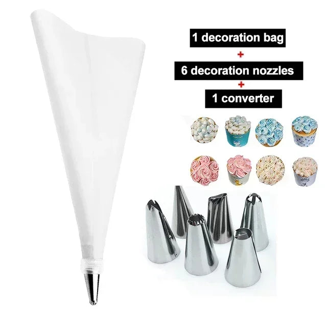 BCMJHWT Spritztüllen Set Silikon - 16 Stück 1 Beutel