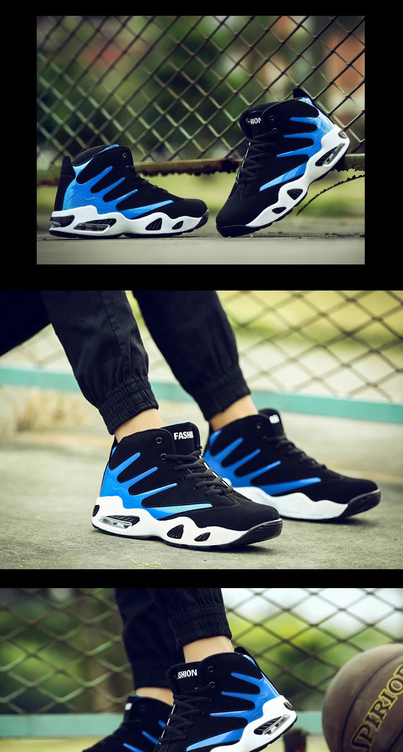Men Sneakers Women Brand High Top Male Basketball Shoes Unisex Breathable PU Leather Sports Shoes Couple Trainers Zapatos Hombre