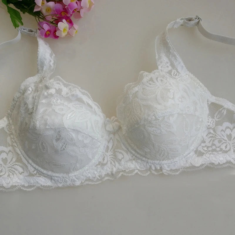 Damen Sommer BH 2025 - Dünner Push-Up Spitzen BH atmungsaktiv & komfortabel