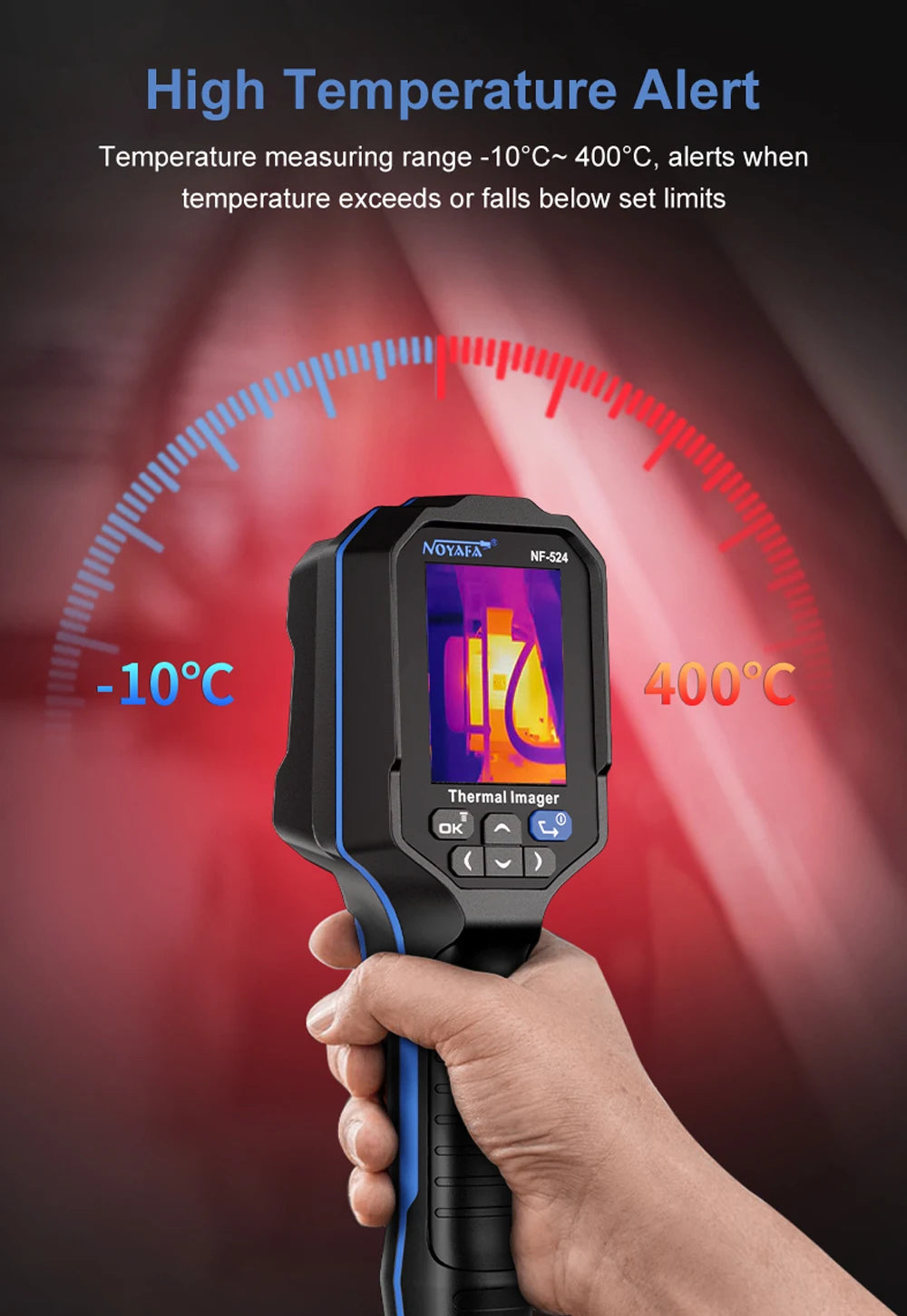 NOYAFA Infrarot Wärmebildkamera 120x90 Thermal Imaging Camera NF-524 Thermal Imager Pipeline Leak Automotive Inspect Tools