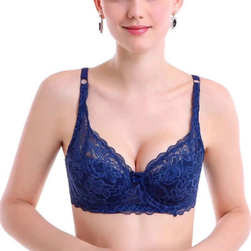 Damen Sommer BH 2025 - Dünner Push-Up Spitzen BH atmungsaktiv & komfortabel