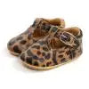 Säugling Mädchen Anti Rutsch Leder Schuhe 2025 - Laufen Dekoration Rüschen Saum - Geburtstag Geschenk Sneaker Leopard Einfarbig 0-18M