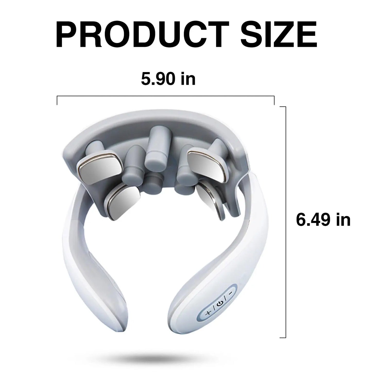 PAQIN Nackenmassagegerät Niederfrequenz - Wiederaufladbar, Kompakt, ABS