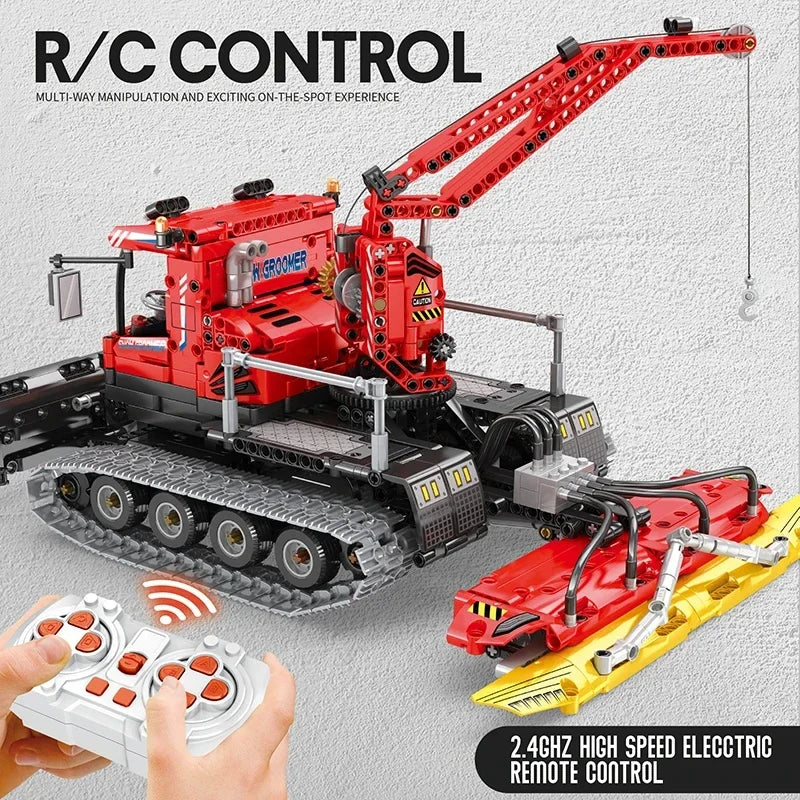REOBRIX RC Schneefahrzeug Kran - 1100 Teile Akku 2.4G