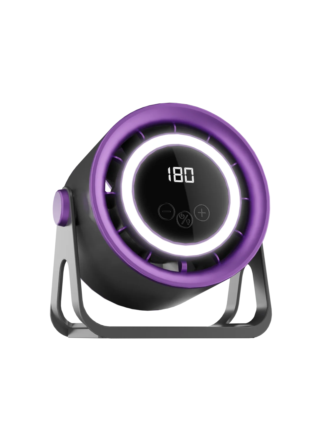 TINSOL 2500mAH Portable Electric Fan with Ambient Light Turbo Mute Electric Fan Desktop Wall Mount Ceiling Air Cooler