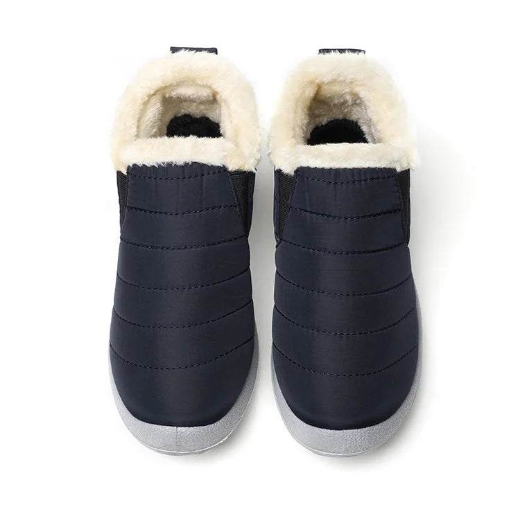 Ghete de iarnă pentru femei HAJINKCN, impermeabile, cu căptușeală - Mărimea 36-41, fără slip, până la gleznă