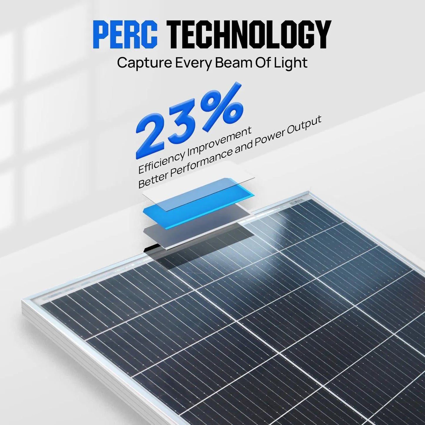100W 200W 300W 400W Solar Panel 18V Rigid Glass Photovoltaic Panel Monocrystaillne Solar Cell For 12V/24V Battery Charger