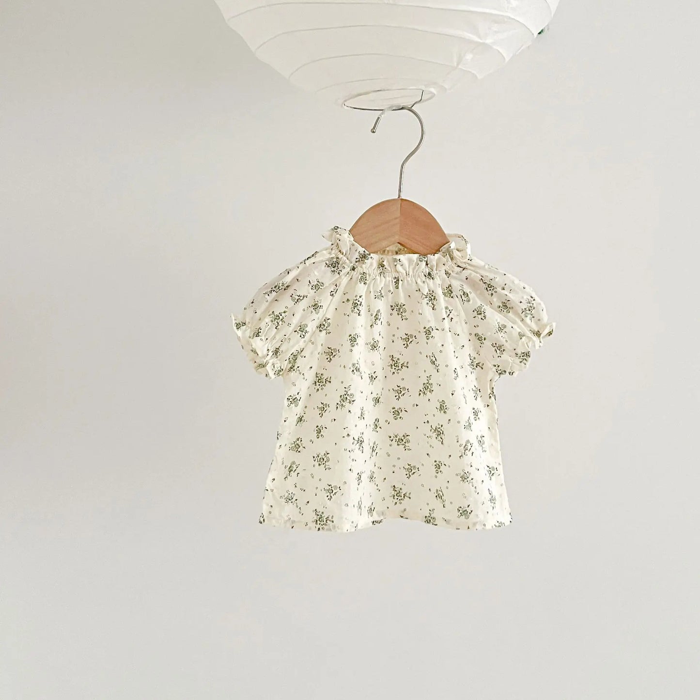 Infant Baby Girls Short Sleeve Green Printing Tops Shorts 2Pcs Clothing Sets Summer Baby Girls Children's Clothes Suit 0-3Yrs