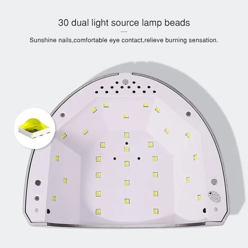 SUN1S Nail Dryer UV LED Lamp 48W For Manicure 30 Leds Drying Nail Gel Polish Ice Nail Lamps 4 Timer With LCD Display Nail Tools
