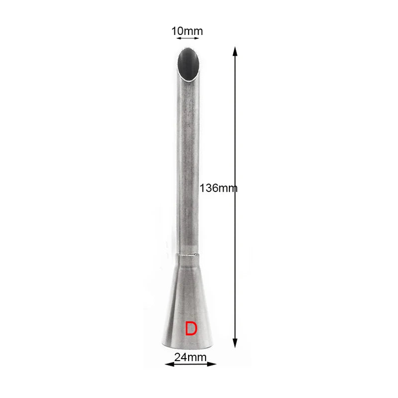 MEXQCH Puff Mou Spritzdüse Edelstahl - Set 4 Stück Ø6mm