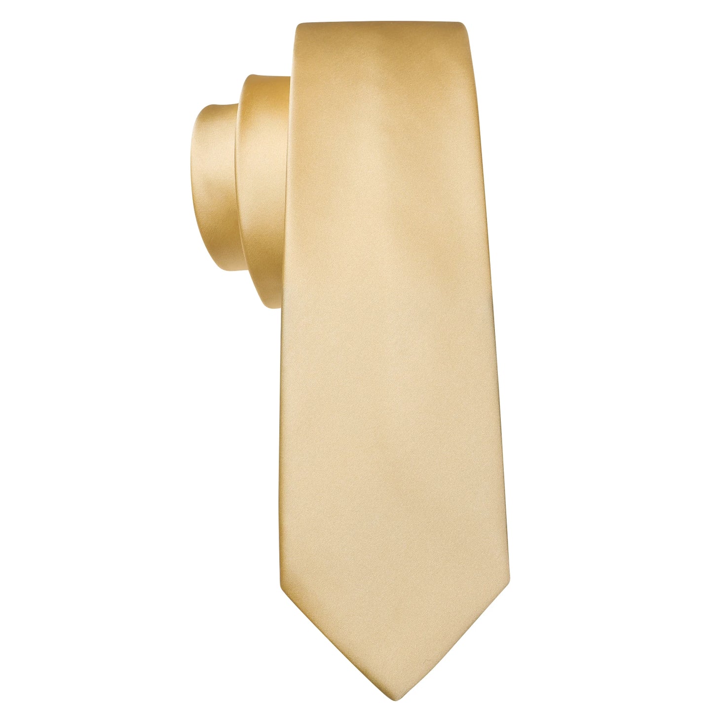 Fashion Silk Men Tie Set Gold Yellow Orange Solid Paisley Striped Plaid Floral Necktie Pocket Square Cufflinks Wedding Business