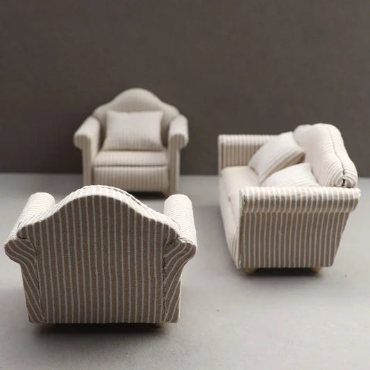 Guangdong Choice Mini Sofa DIY - PVC Weiß Beige Mit Kissen