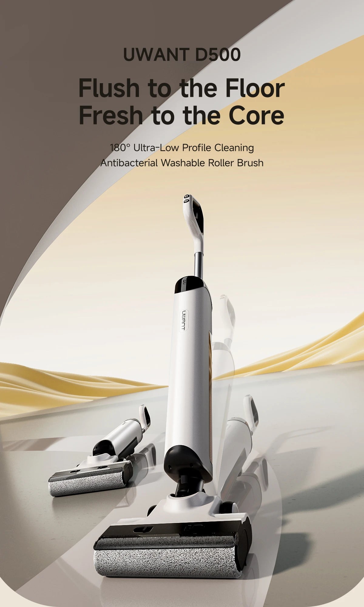 UWANT D500 Nass-Trockensauger Selbstreinigend-Staubbox 0,6-1 L 24x26x11