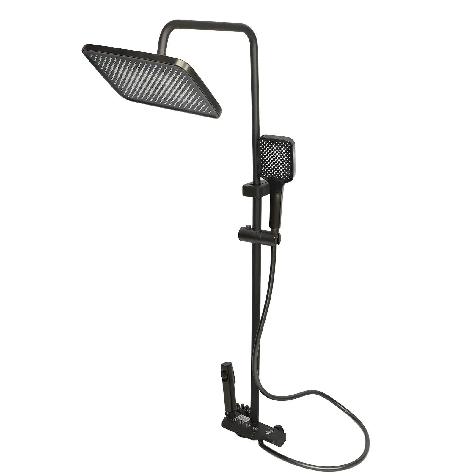 Wandmontierte Duschvorrichtungen, rostfrei, komplettes Duschkopf-Set mit unabhängiger Steuerung, feines Kupfer mit Thermostat für Zuhause by Golden Bridge Store