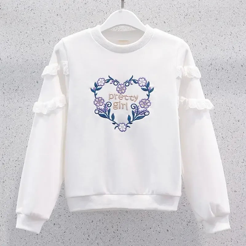 Kinder Set Mädchen Pullover - Langarm Rundhals Größe 4-6J