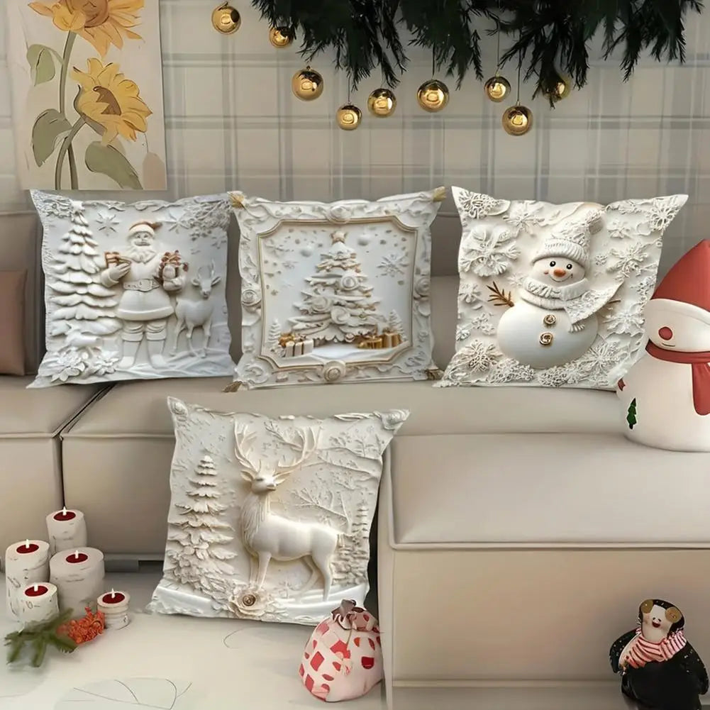 1pcs Christmas Decorative Pillow Covers ,Suitable for Christmas home decoration pillowcase, without pillow core.